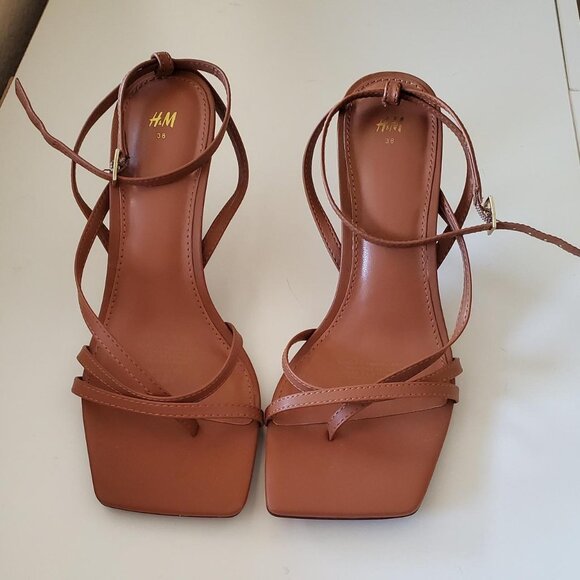 H&M Brown Strappy Heels - Picture 5 of 8